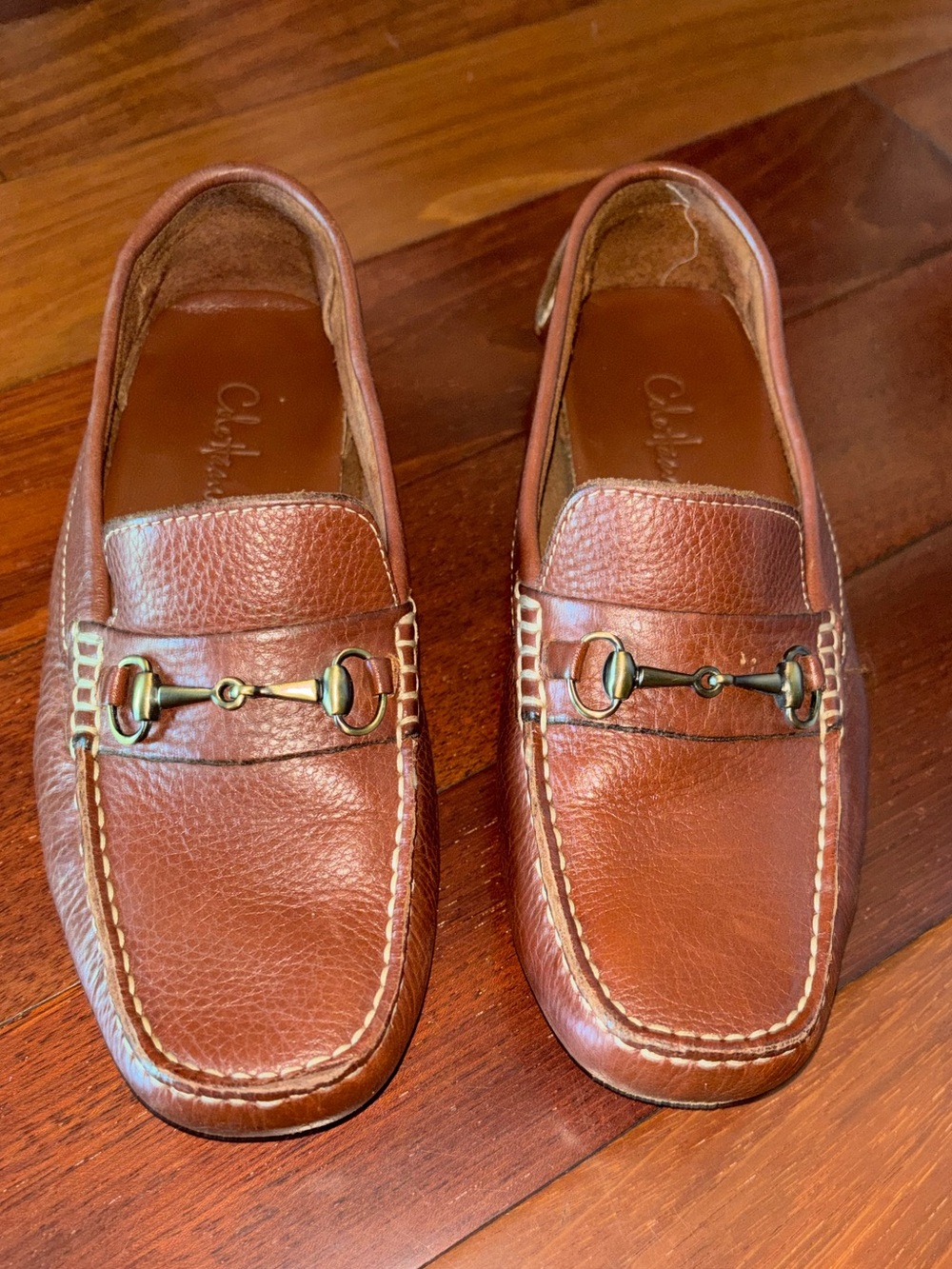 Cole Haan Brown Leather Bit Loafers